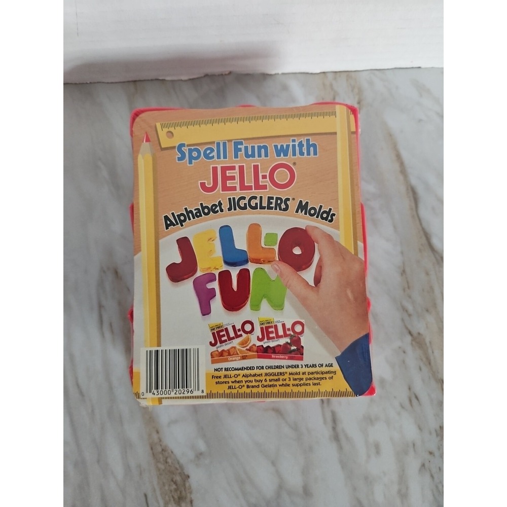 Vintage Jell-O Spell Fun with Alphabet Jigglers Molds 26 Letters A to Z‎ Jello